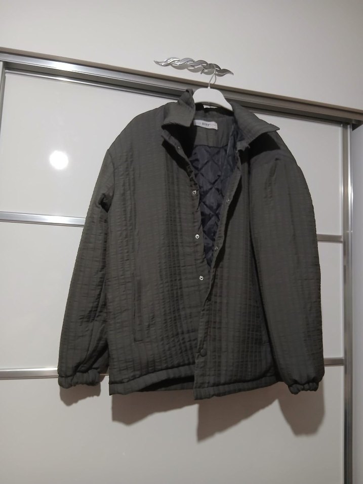 Gri erkek Ceket Fırfırlı - Görsel 3