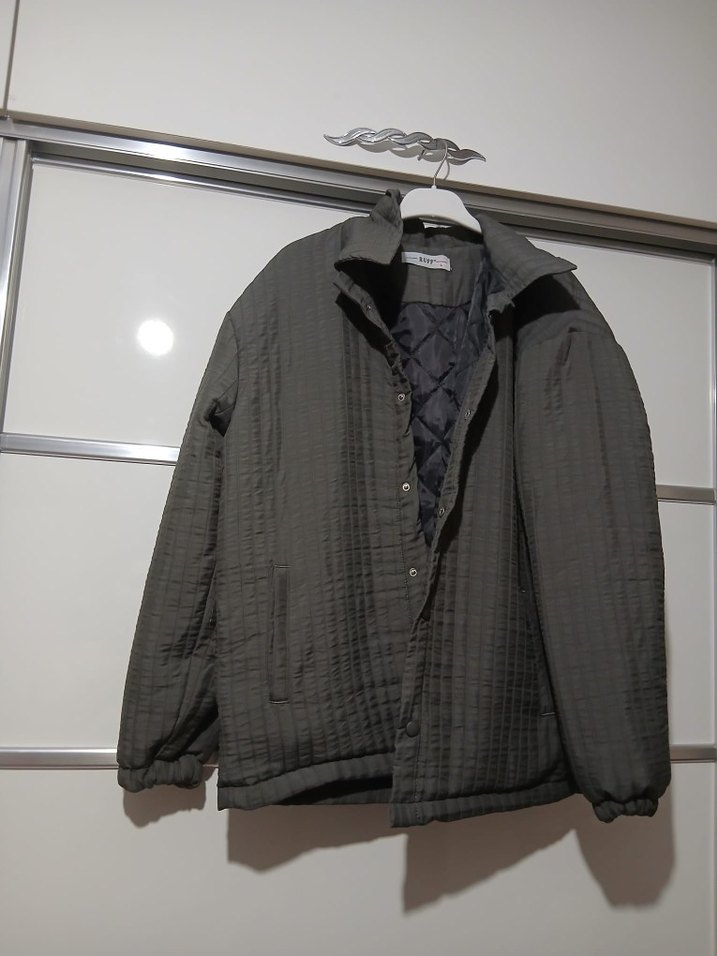 Gri erkek Ceket Fırfırlı - Görsel 4