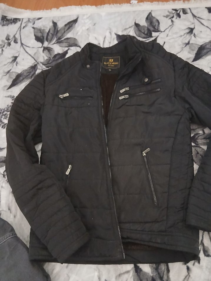 Siyah Kürklü Biker Mont - Görsel 2