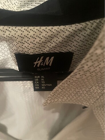 xl Beden H&M marka erkek gömlek