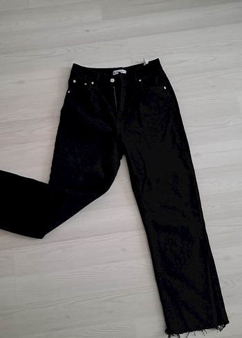 Diğer Siyah Regular Fit Kadın Kot Pantolo
