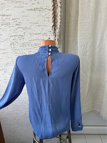 xs Beden mavi Renk Trendyolmilla bluz