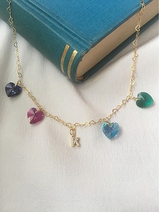 Orijinal Swarovski harfli kolye