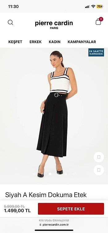 Pierre cardin etek