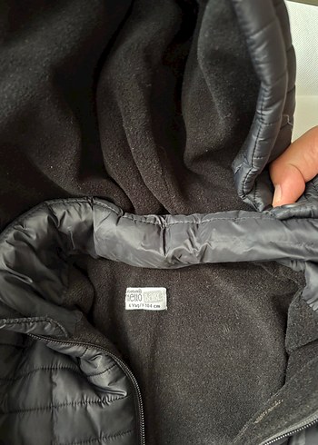 HelloBaby Erkek Çocuk Gri Kapüşonlu Fermuarlı Mont
