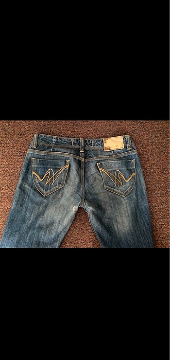 American Vintage Düşük bel ispanyol paça pantolon