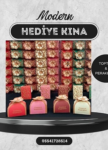 Dağıtmalık hediyelik kına