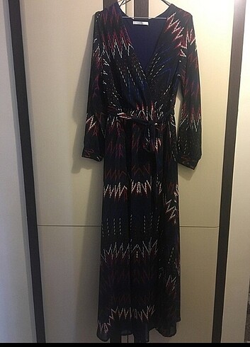Batik marka uzun yazlık şifon elbise