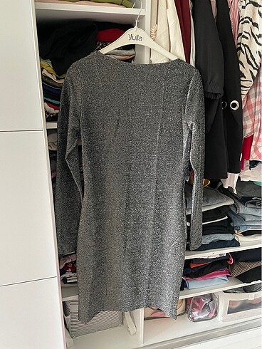 H&M Şık simli midi abiye