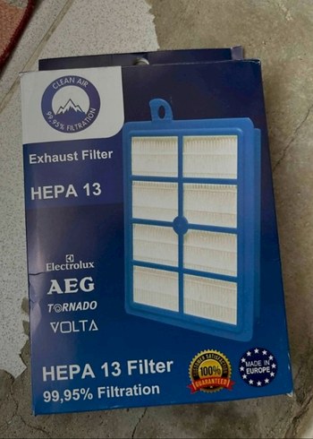 Mavi HEPA 13 Vakum Filtresi %99,95 Filtrasyon