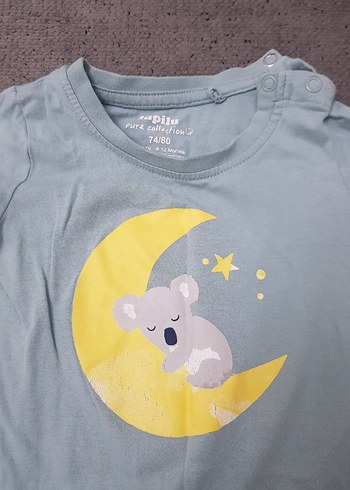 Gri Kısa Kollu Bebek Tulum - Görsel 2