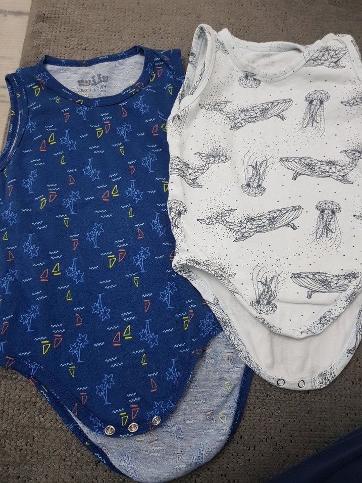 Erkek Bebek ikili  Kolsuz zıbın - Görsel 2