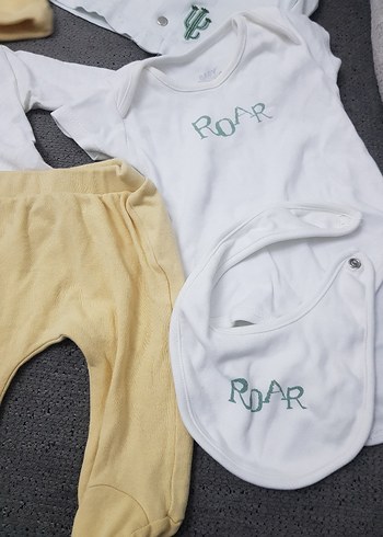 Bebek Erkek Seti, Sarı Şapka ve Sarı Pantolonlu - Görsel 4