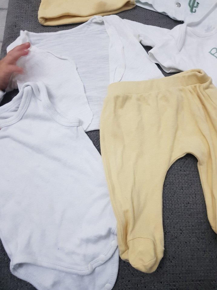 Bebek Erkek Seti, Sarı Şapka ve Sarı Pantolonlu - Görsel 2