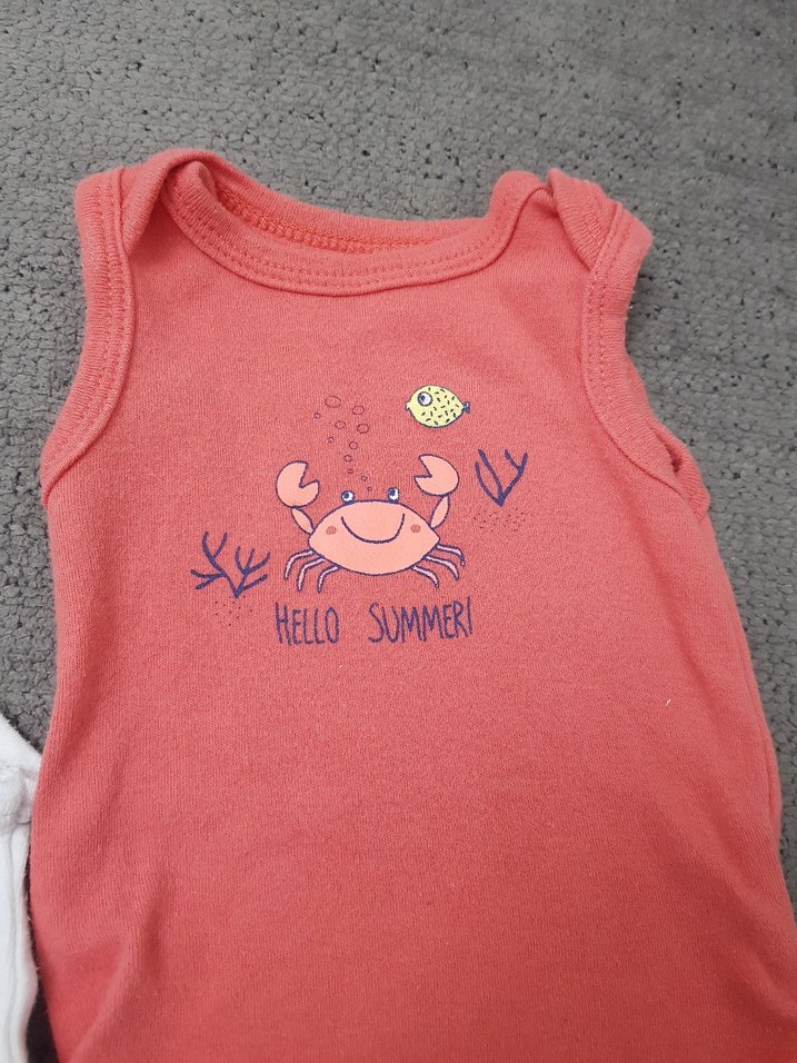 Renkli Baskılı Kız Bebek Kolsuz Body - Görsel 2