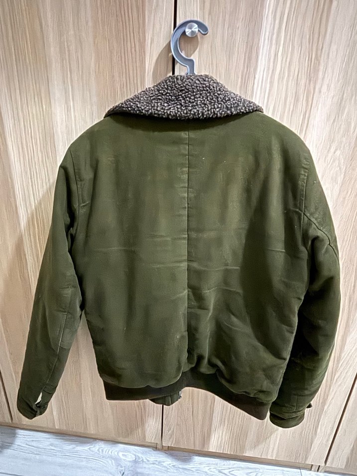 Kürk Detaylı Haki Erkek Ceket - Görsel 2