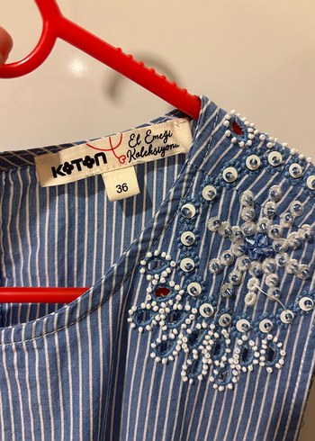 Nakışlı Mavi Kot Kemerli Uzun Elbise
El emeği koleksiyonu - Görsel 3