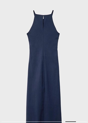 Stradivarius HALTER YAKA MİDİ ELBİSE