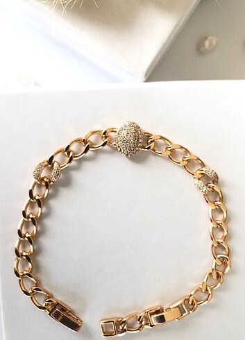 Xuping 18k gold vintage gurmet model zincir bileklik 