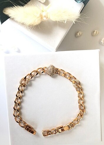 Diğer Xuping 18k gold vintage gurmet model zincir bileklik