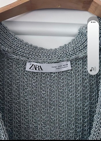 mavi V Yaka Triko Süveter - Görsel 4