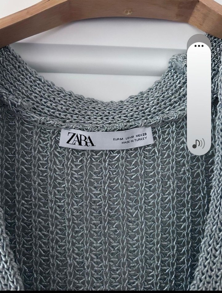 mavi V Yaka Triko Süveter - Görsel 4