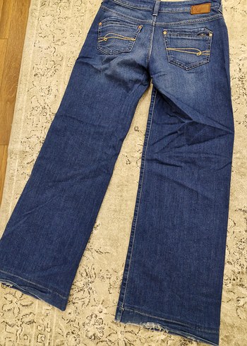 Kadın Lacivert Bol Kesim delidolu model 27 bedenDenim Pantolon - Görsel 5