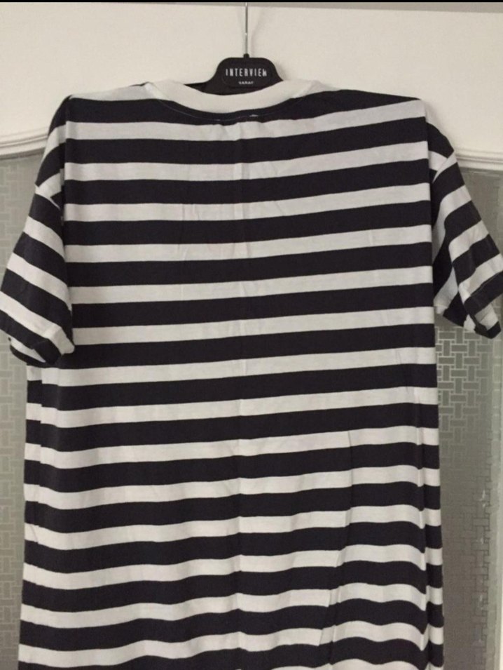 Çizgili Rahat Kesim kadın elbise - Görsel 4