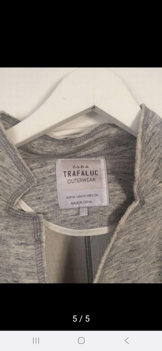 Gri Düğmeli Uzun kap - Görsel 3