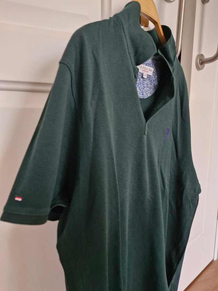 Erkek Yeşil Kısa Kollu Polo Tişört - Görsel 3