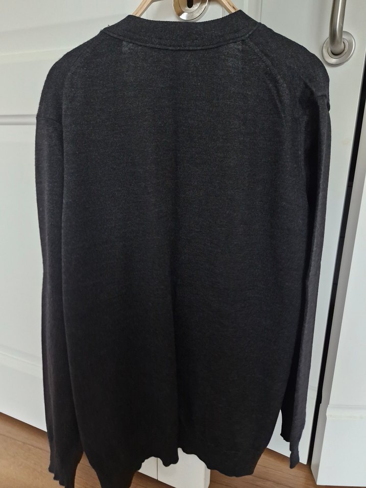 füme renk Örme Uzun Kollu erkek Hırka - Görsel 3