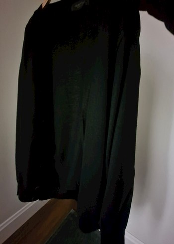 Siyah erkek düğmeli Hırka - Görsel 4