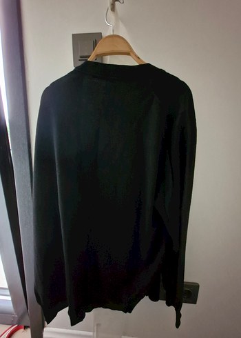 Siyah erkek düğmeli Hırka - Görsel 3