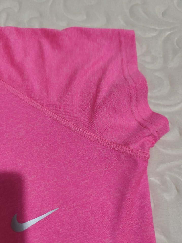 Pembe V Yaka Kısa Kollu Hamile Tişört - Görsel 2