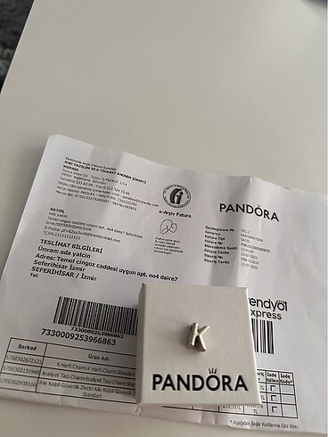  Beden Orijinal Pandora charm