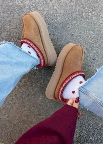Ugg Kız Süet Sıcak Terlikler