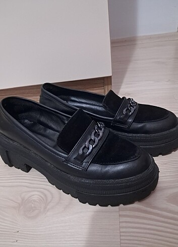 Diğer KADIN SIYAH OXFORD/LOAFER