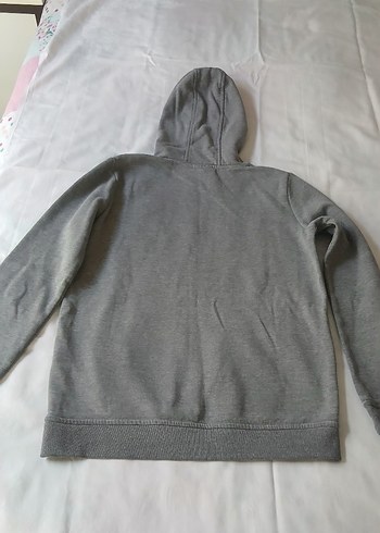 USPA Gri  Kapüşonlu Sweatshirt - Görsel 4