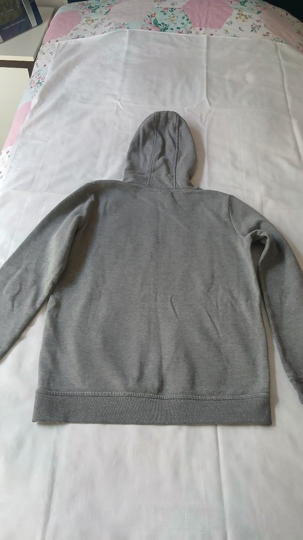 USPA Gri  Kapüşonlu Sweatshirt - Görsel 4