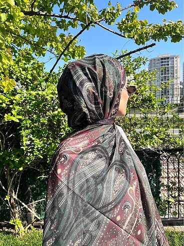 Karaca etnik desen şal