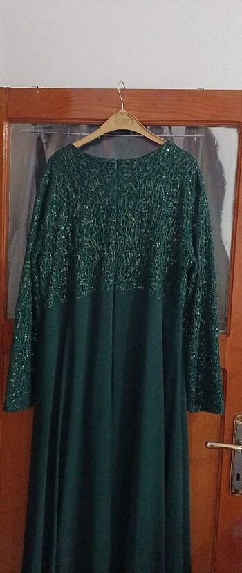 Gupur payetli kalem abiye - Görsel 6