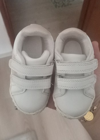 Kız Çocuk Beyaz Cırtcırtlı Spor Ayakkabı - Görsel 3