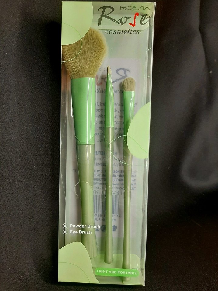 Pastel Yeşil Makyaj Fırçası Seti - Görsel 3