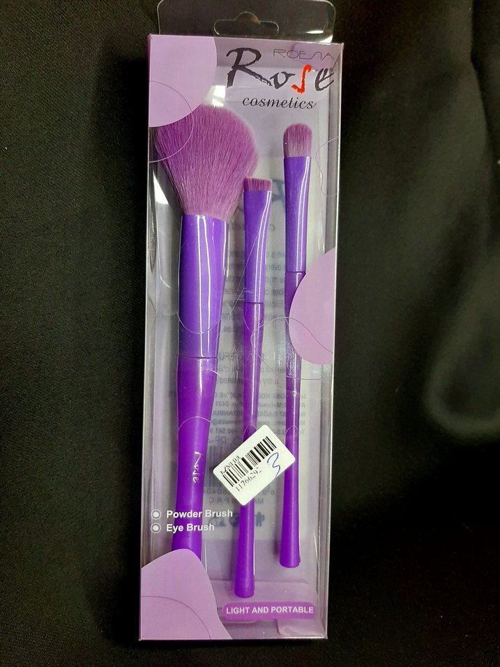 Mor Pastel Makyaj Fırça Seti - Görsel 3