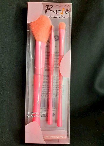 Pastel Pembe Makyaj Fırça Seti - Görsel 3