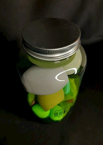 Renkli Makyaj Süngeri Seti Kavanozda - Görsel 3