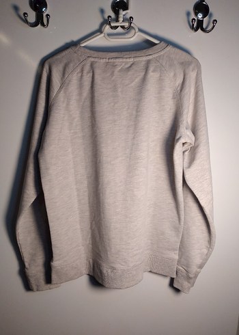 l Beden Krem Pamuklu Kadın Baskılı Sweatshirt
