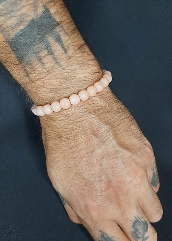 Beden Bej Boncuklu Minimalist Bileklik