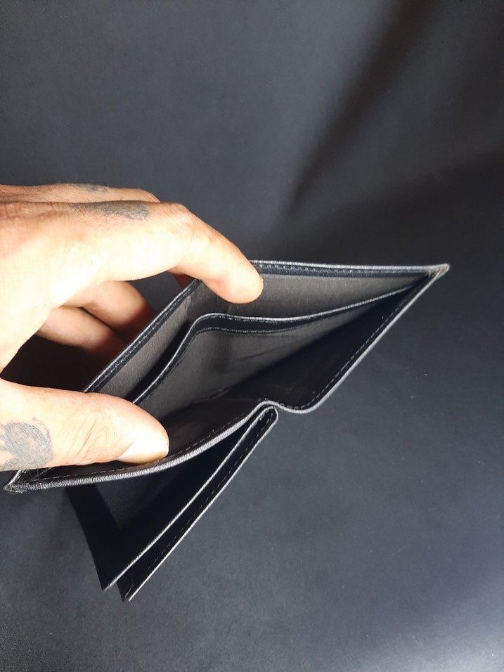 Siyah Minimalist Erkek Cüzdanı - Görsel 4