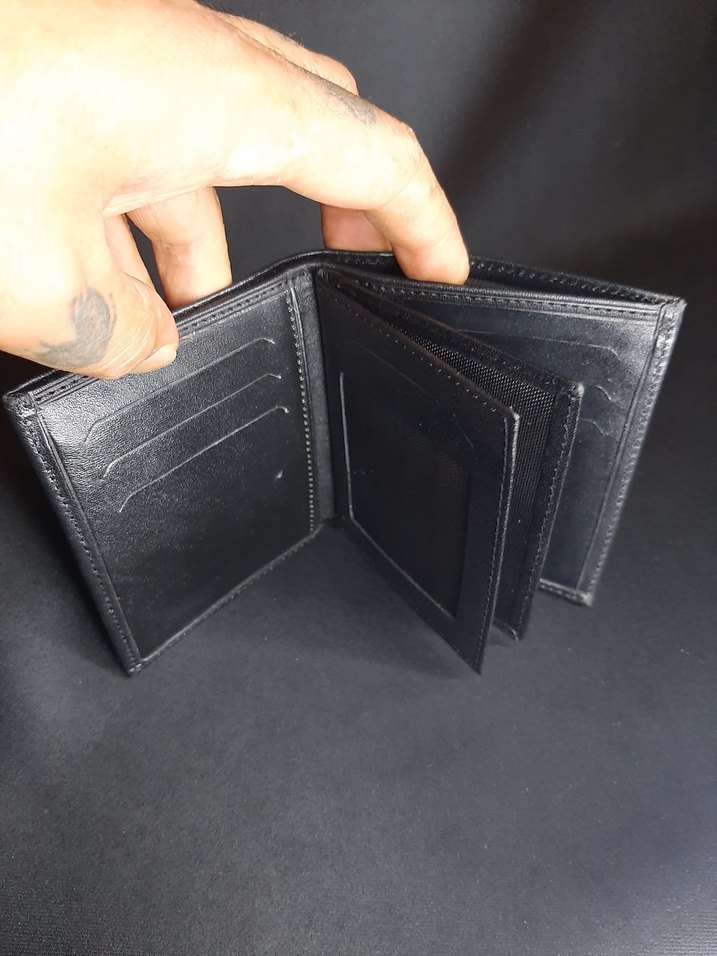 Siyah Minimalist Erkek Cüzdanı - Görsel 2